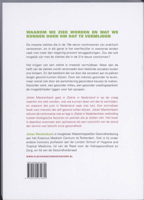 Ziekte in Nederland achterkant