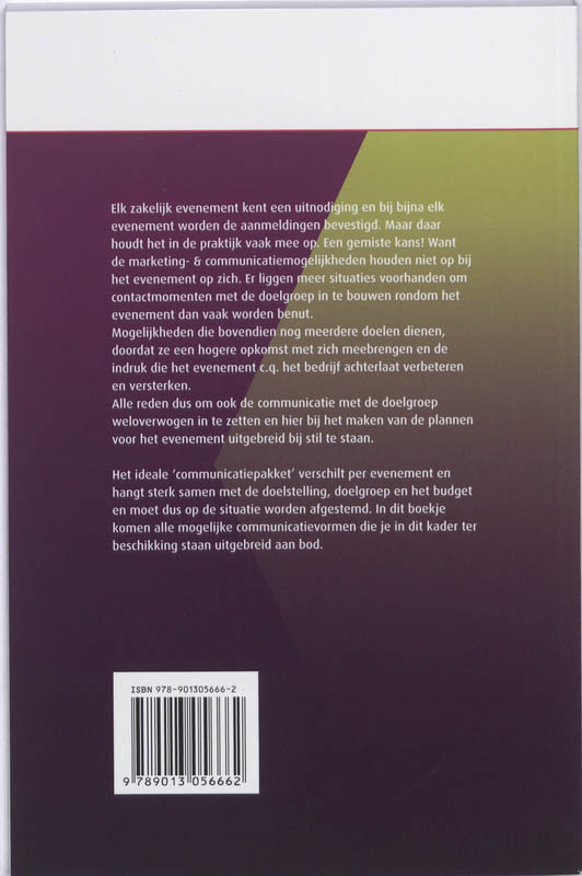 Secretaresse Assistant Wijzer  -   Communicatie rondom evenementen achterkant
