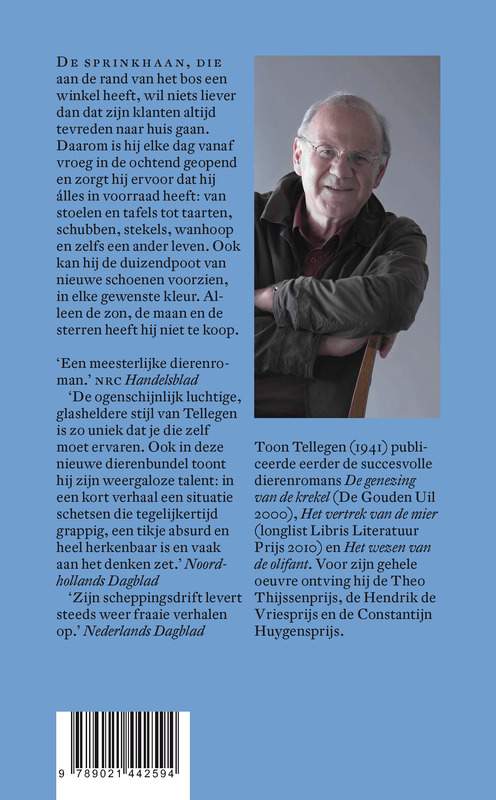 Het geluk van de sprinkhaan achterkant