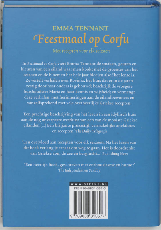 Feestmaal Op Corfu achterkant