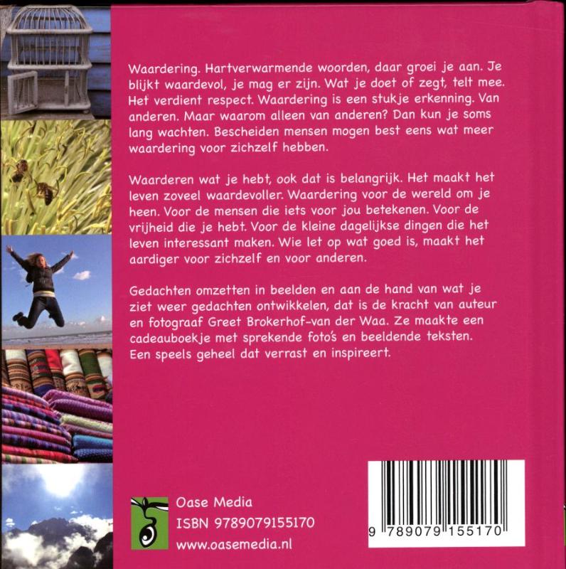 Zinboekje Waardering achterkant