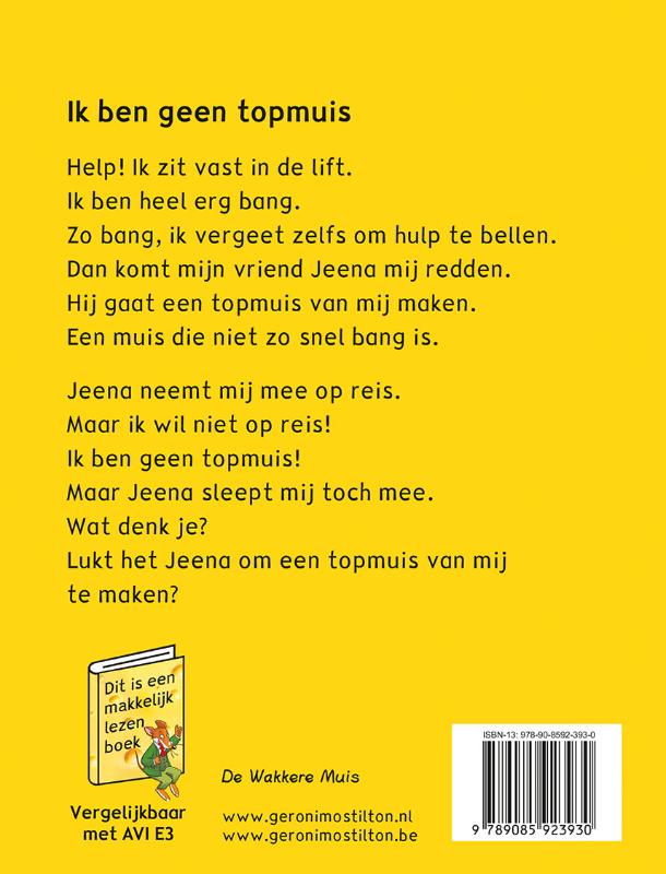 Makkelijk lezen - Ik ben geen topmuis achterkant