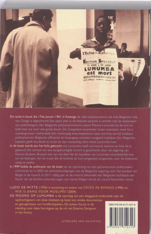 De moord op Lumumba achterkant