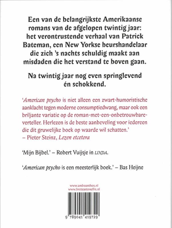 American psycho achterkant