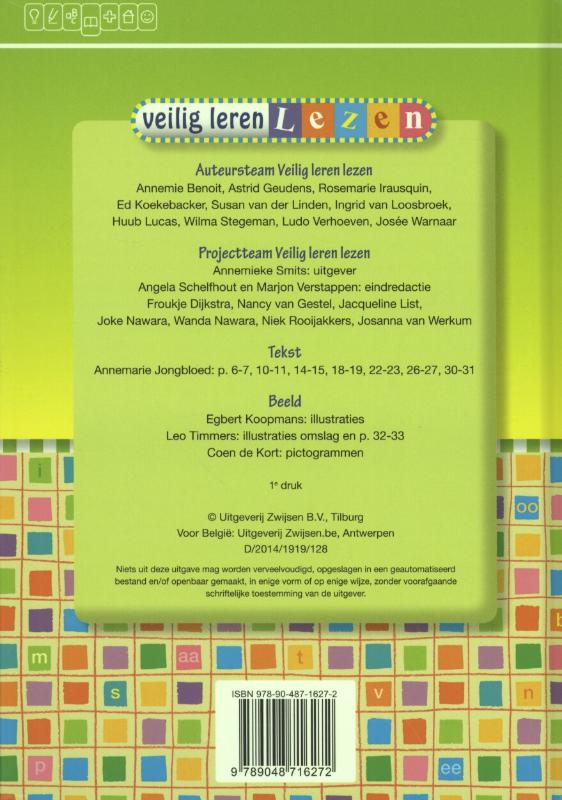 Veilig leren lezen 9 - Veilig en vlot achterkant