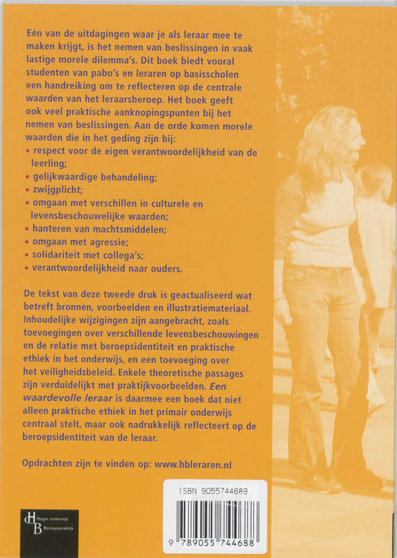 Een waardevolle leraar achterkant