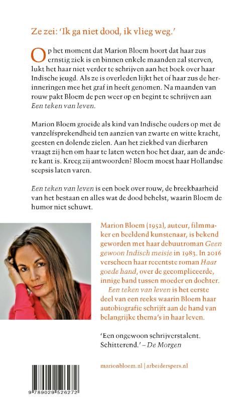 Een teken van leven achterkant