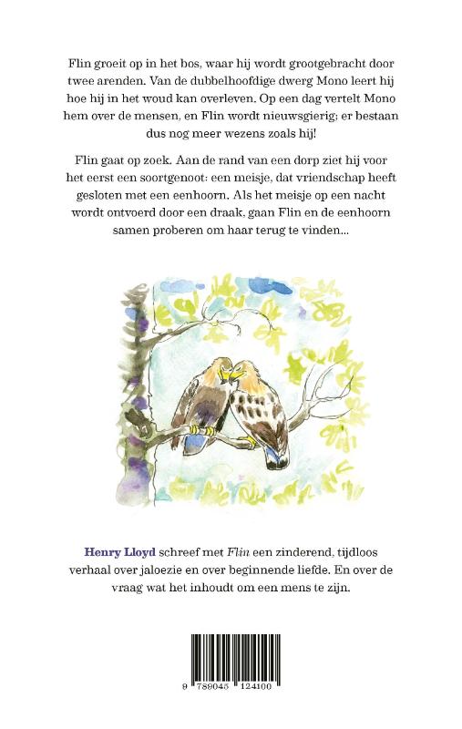 Flin of de verloren liefde van een eenhoorn achterkant