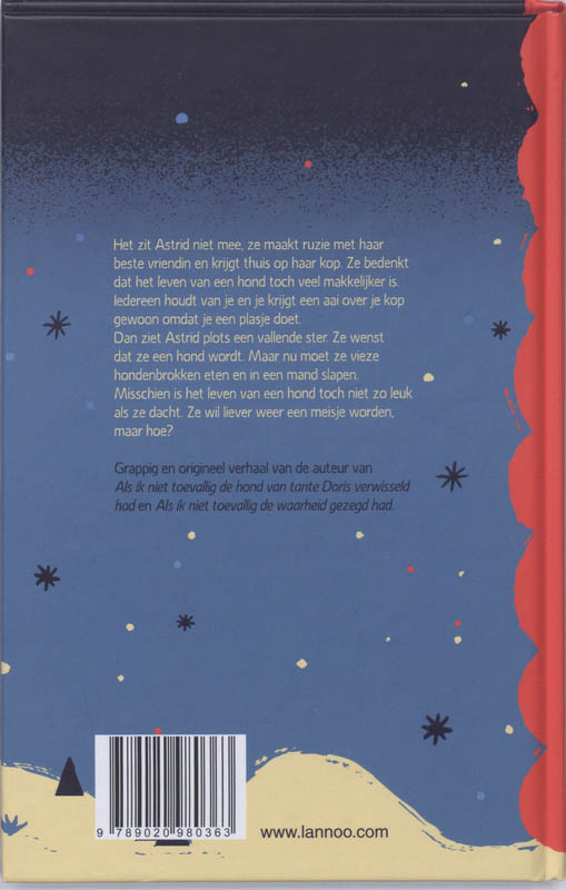 De Dag Dat Ik Een Hond Wilde Zijn achterkant