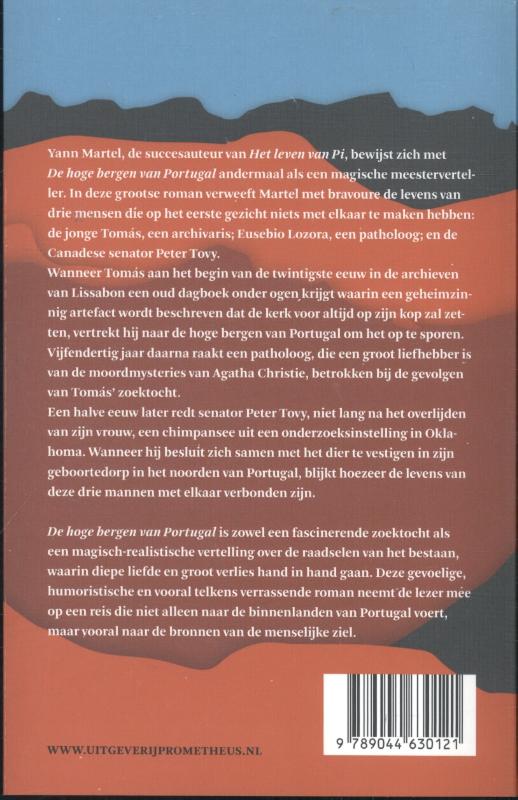 De hoge bergen van Portugal achterkant