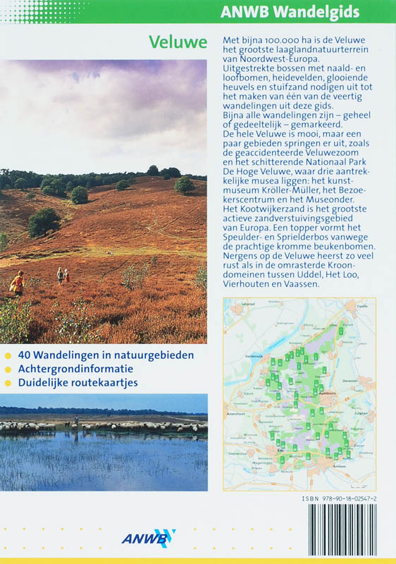 Veluwe / ANWB wandelgids achterkant