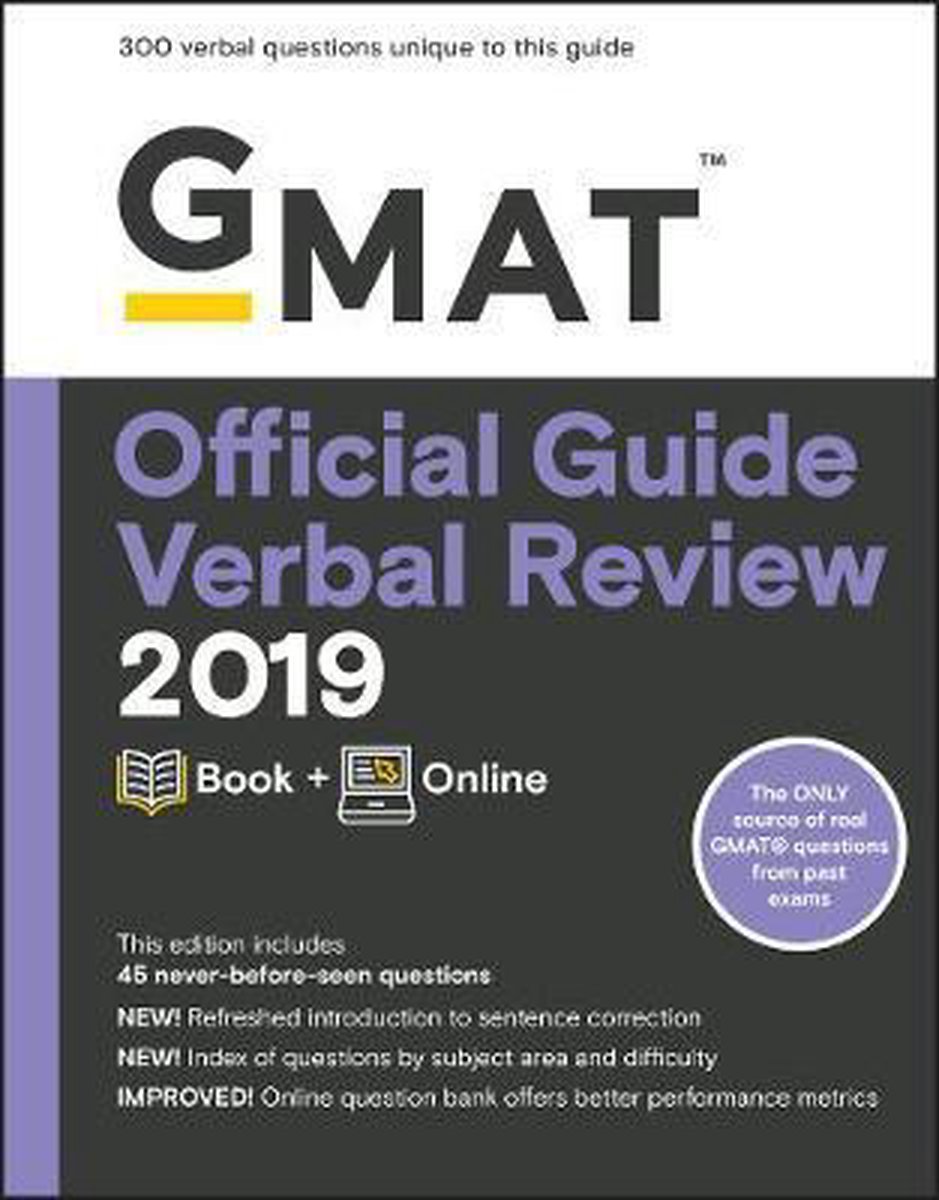 GMAT Official Guide Verbal Review 2019