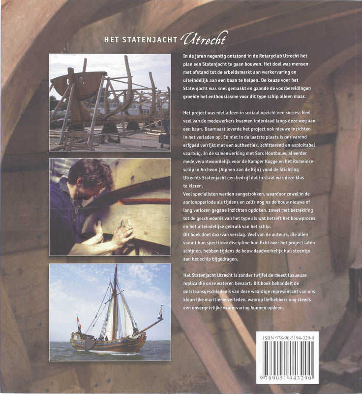 Het Statenjacht Utrecht achterkant