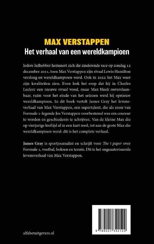 Max Verstappen achterkant