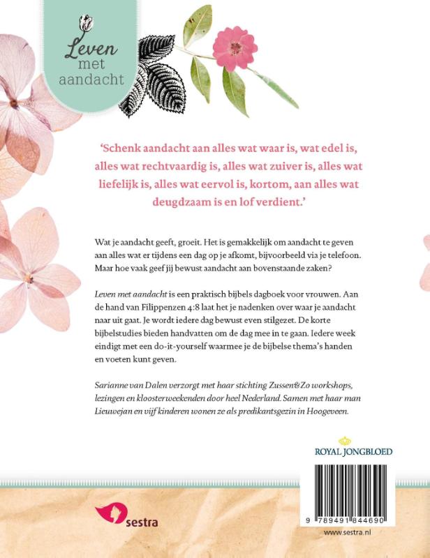 Leven met aandacht achterkant