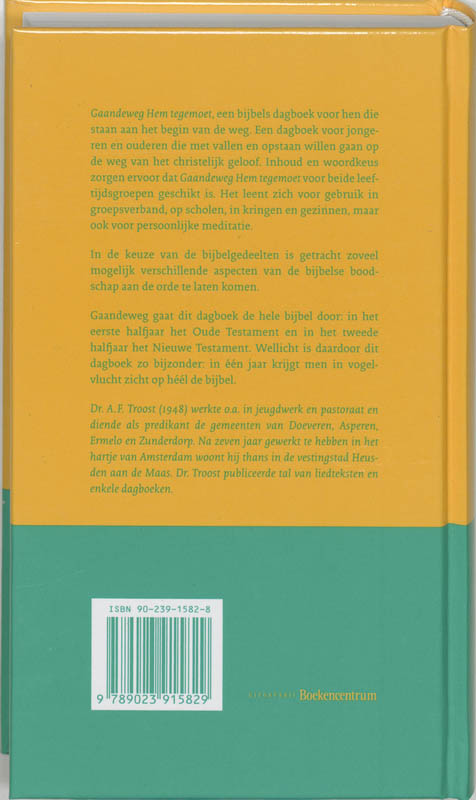 Gaandeweg Hem Tegemoet achterkant