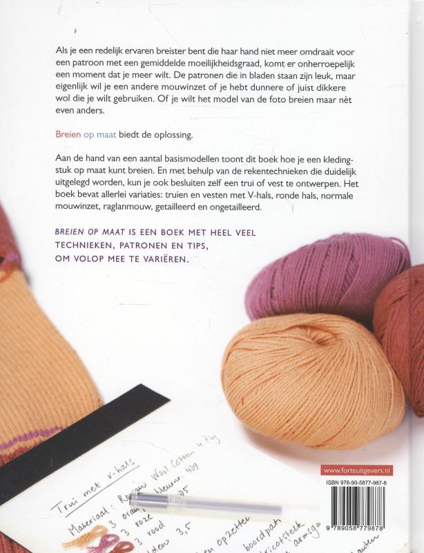 Breien op maat achterkant