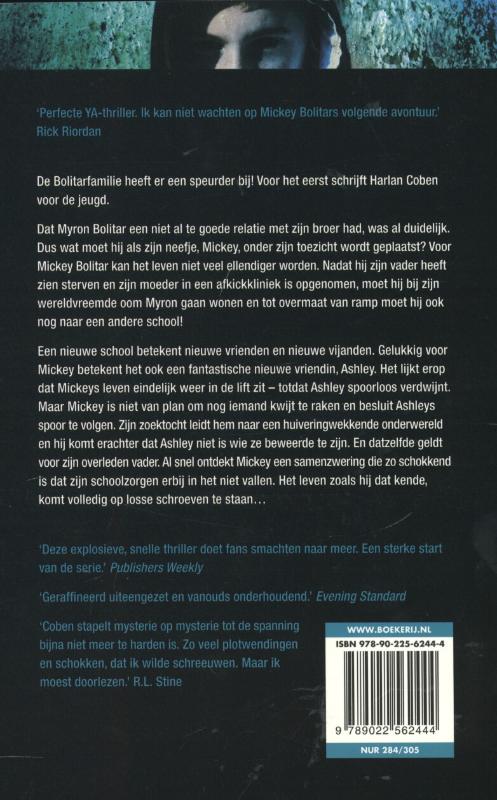 Schuilplaats / Mickey Bolitar / 1 achterkant