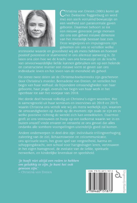 Bewustzijn schept vrede / Christina / 3 achterkant