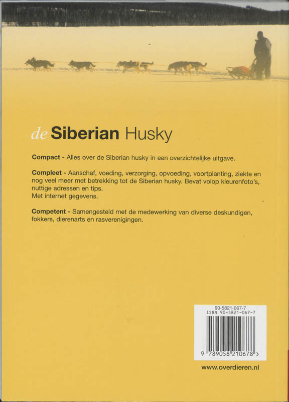 De Siberian husky / Over Dieren / 51 achterkant