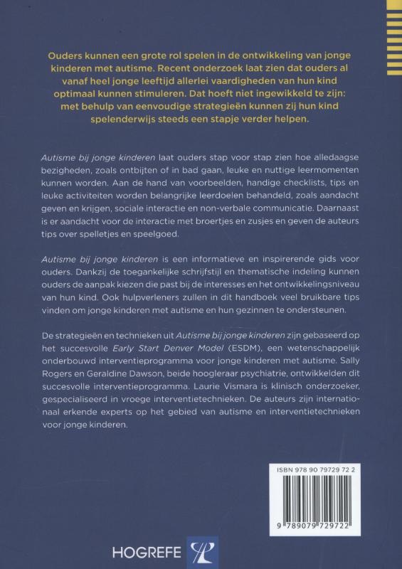 Autisme bij jonge kinderen achterkant