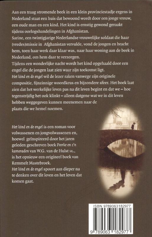 Het kind en de engel achterkant