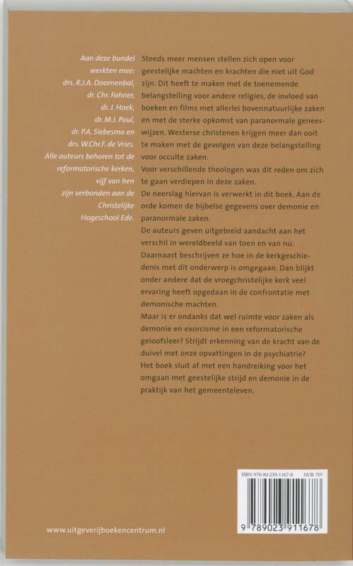 Geestelijke strijd achterkant