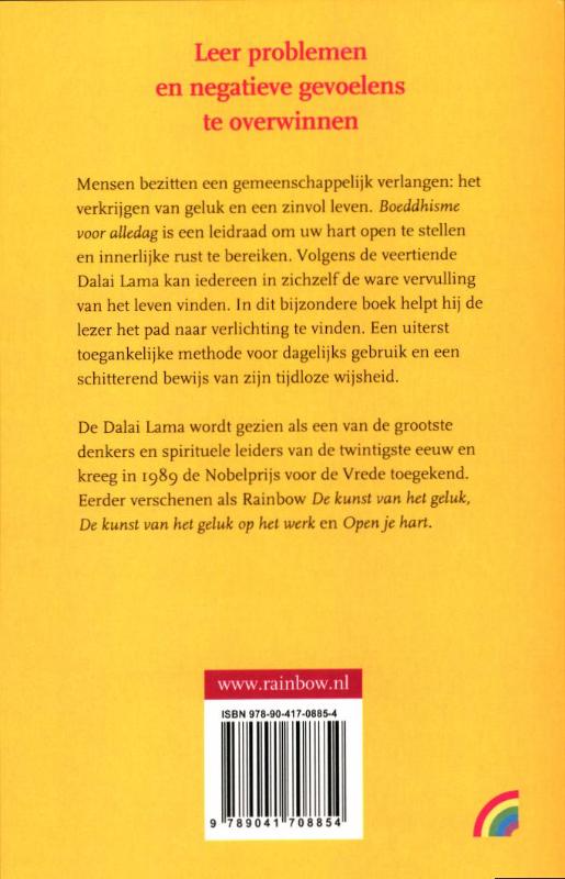 Boeddhisme voor alledag achterkant