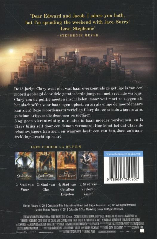 Stad van Beenderen / Kronieken van de Onderwereld / 1 achterkant