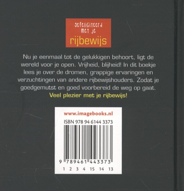 Gefeliciteerd met je rijbewijs achterkant