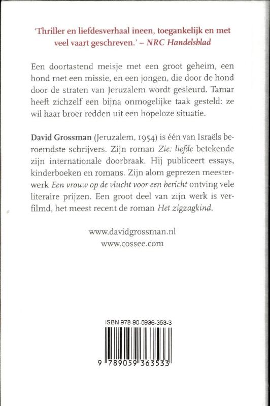 De stem van Tamar achterkant