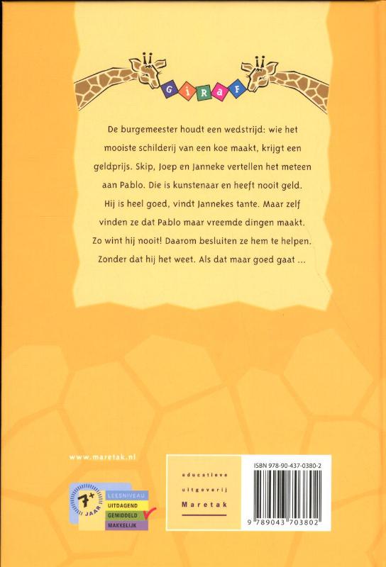 Giraf  -   Grote Kunst achterkant