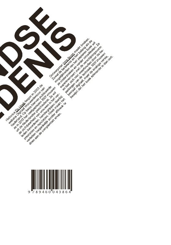 1001 vrouwen in de 20ste eeuw achterkant