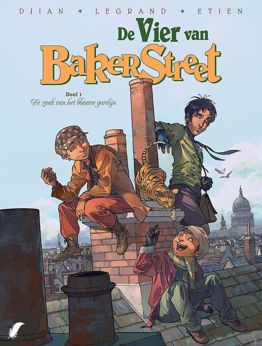 De zaak van het blauwe gordijn / De vier van Baker Street / 1