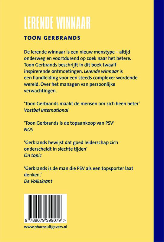 De lerende winnaar achterkant