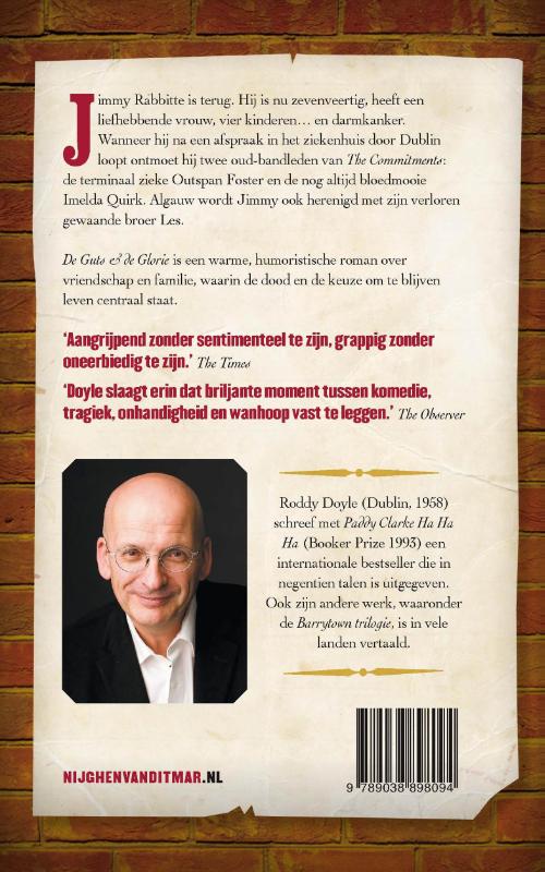 De guts en de glorie achterkant