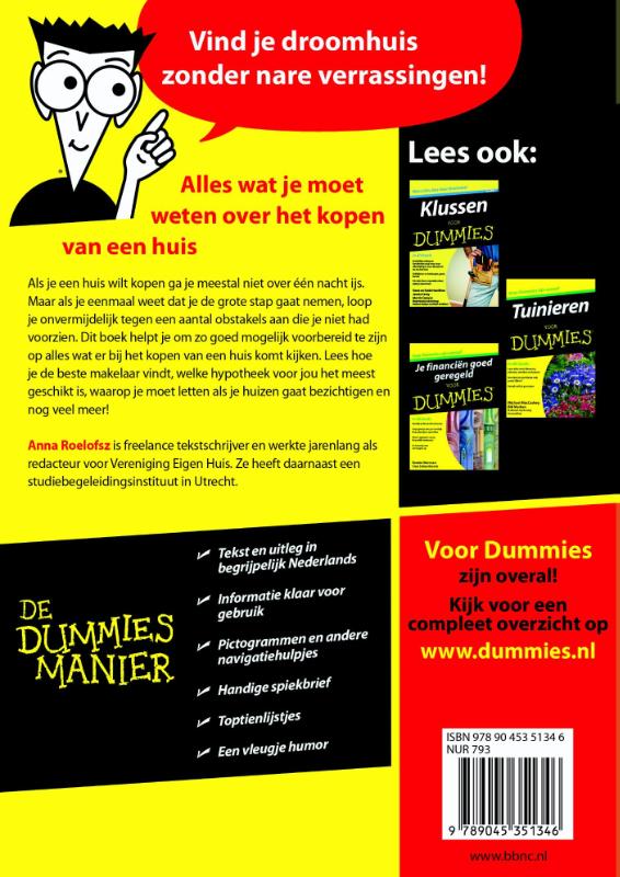 Voor Dummies  -  Een huis kopen voor Dummies 2e editie achterkant