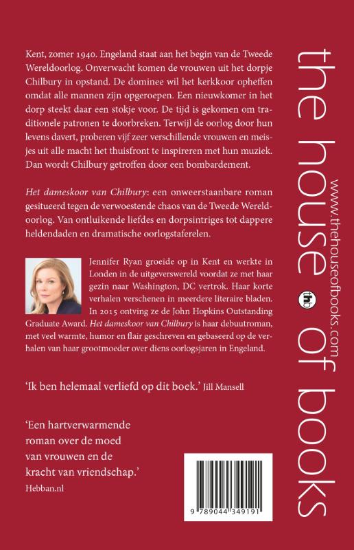 Het dameskoor van Chilbury achterkant