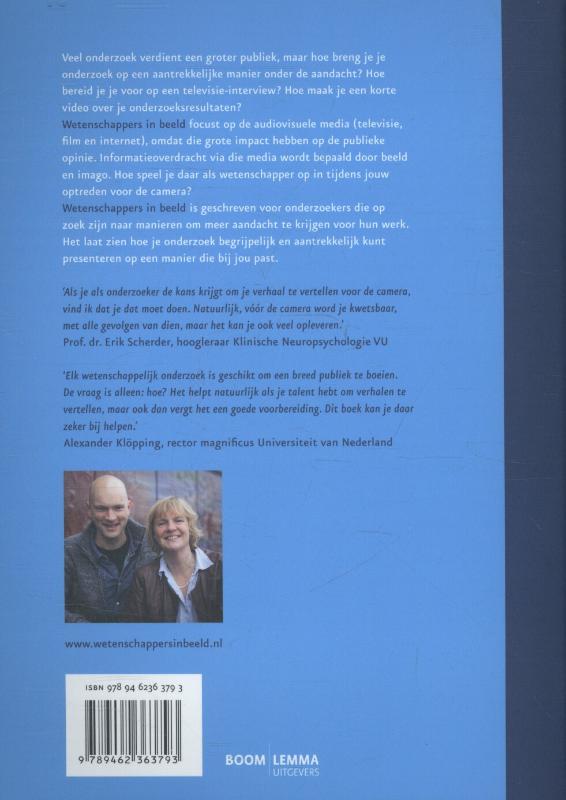 Wetenschappers in beeld achterkant