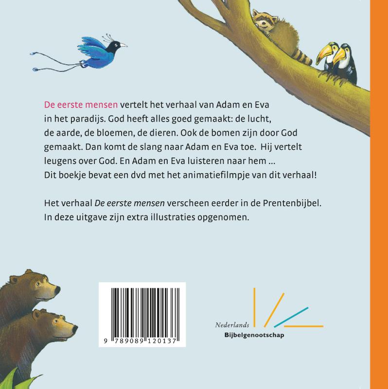 De eerste mensen achterkant