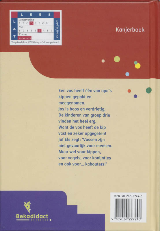 Een vos in het bos! / Lang zullen ze lezen! achterkant