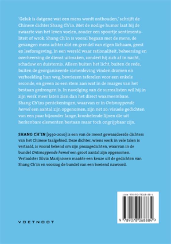 Ontsnappende hemel achterkant