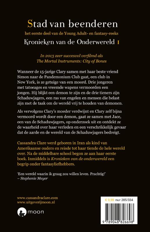 Stad van beenderen / Kronieken van de Onderwereld / 1 achterkant