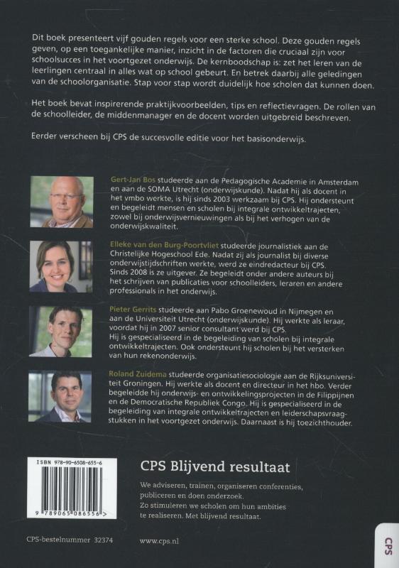 Gouden regels voor een sterke school achterkant