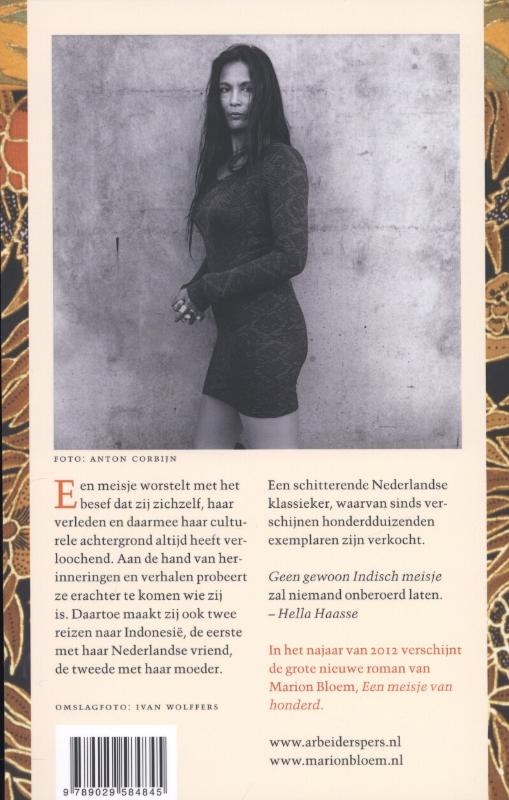 Geen gewoon Indisch meisje achterkant