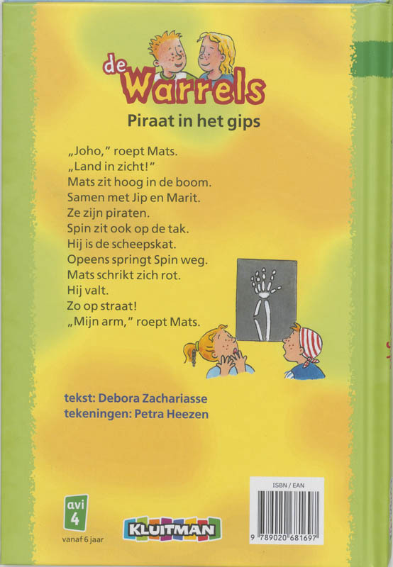 De Warrels / Piraat in het gips / Klavertje twee-serie achterkant