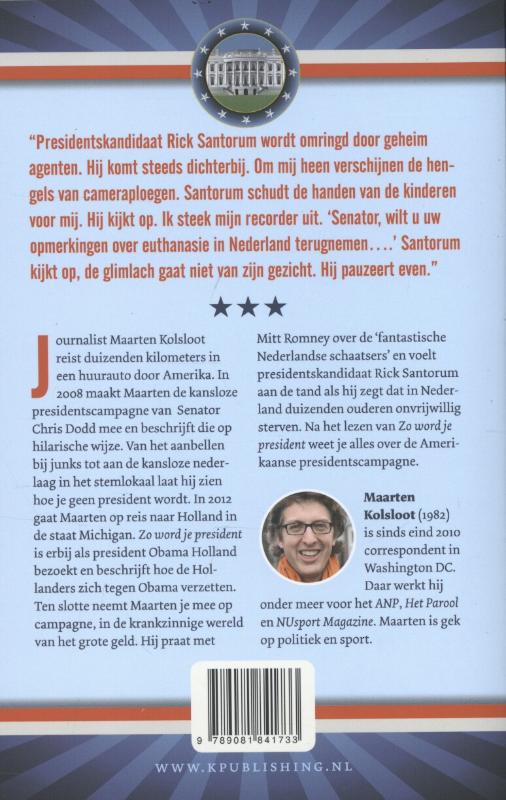 Zo word je president achterkant