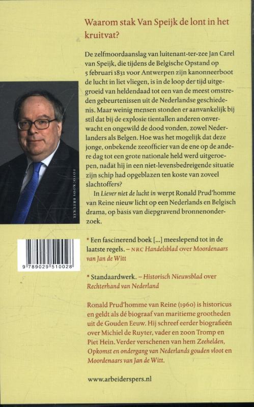 Liever niet de lucht in achterkant