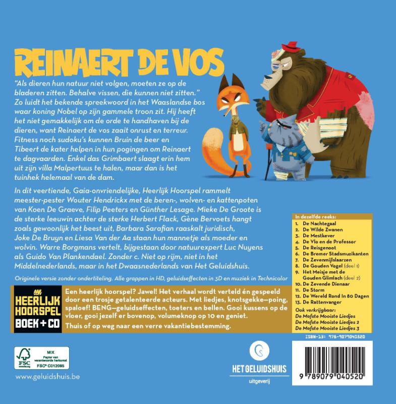 Heerlijk Hoorspel 14 - Reinaert De Vos achterkant