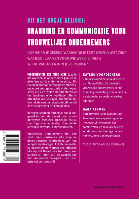 Onderneemster zkt sterk merk achterkant